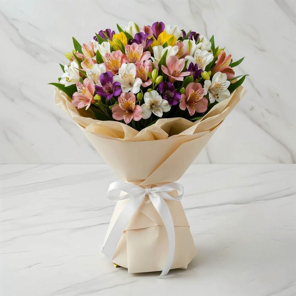 Букет цветов из: Альстромерии в Идрице