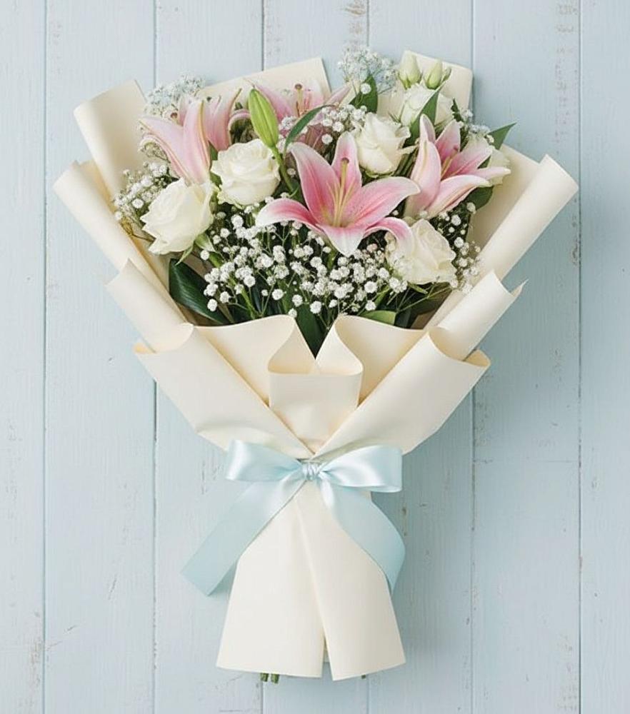 Букет цветов из: Лилии в Идрице