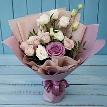 Букет цветов из:  Розы и Лизиантусы в Идрице