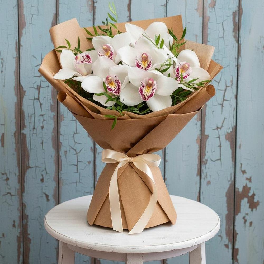 Букет цветов из: Орхидеи и Розы в Идрице