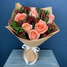 Букет цветов из:  Розы и Альстромерии #REPLACE_PRED# Идрице