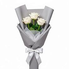 Букет 3 белые розы #REPLACE_PRED# Идрице