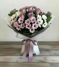 Букет цветов из:  Хризантемы и Розы в Идрице
