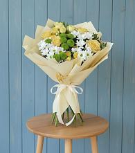 Букет цветов из:  Хризантемы и Розы в Идрице