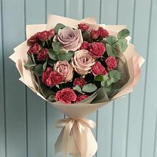 Букет цветов из:  Гвоздики и Розы в Идрице