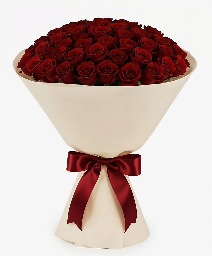 Букет 101 Бордовая роза Блэк Бакарра в Идрице