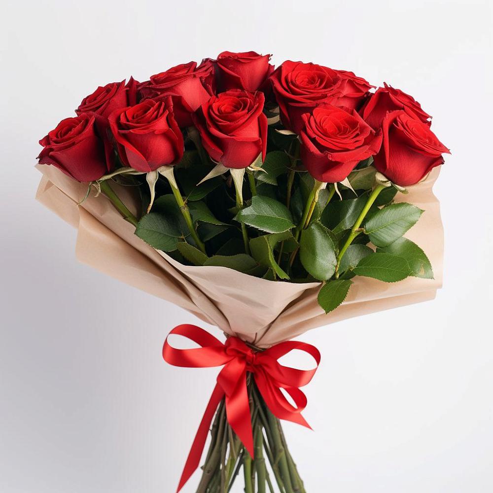 Букет 11 Красных роз Эдлесс Лав в Идрице
