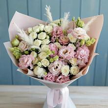Букет цветов из:  Альстромерии и Розы #REPLACE_PRED# Идрице